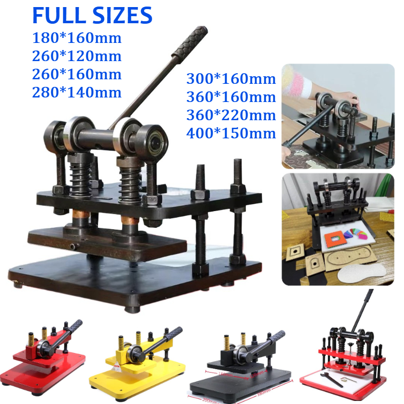 Leather Splitting Machine - เครื่องตัดหนังขนาดใหญ่ พร้อมแผ่นลายนูน แบบแมนนวล แกนคู่ สำหรับตัดวัสดุหลากหลายชนิด