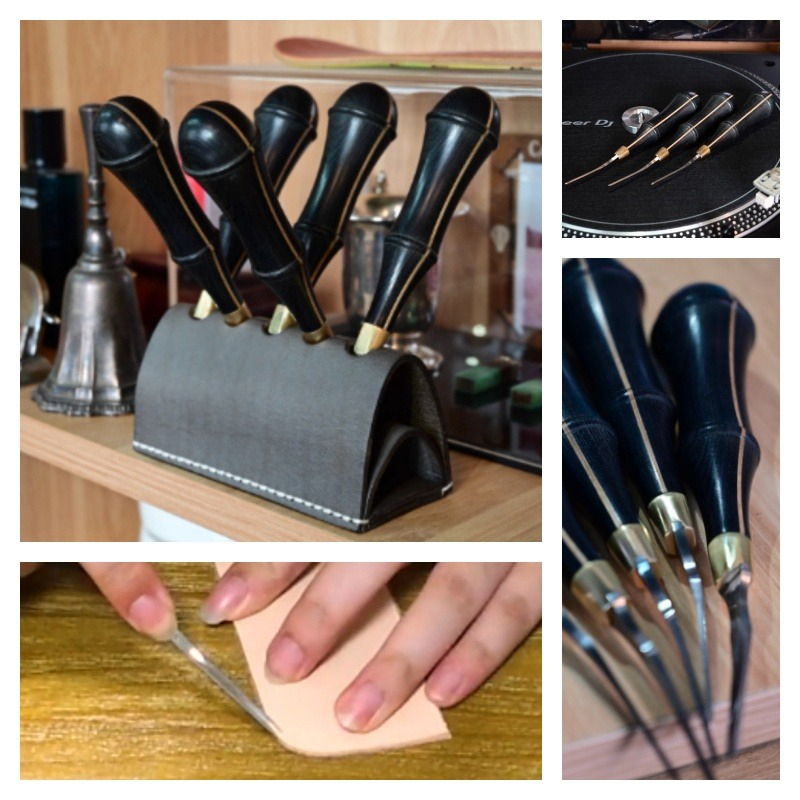 Leather Edge Beveler Set - เครื่องมือตัดแต่งหนัง ASP Powder Steel สำหรับงานหนังทำมือ กระเป๋า
