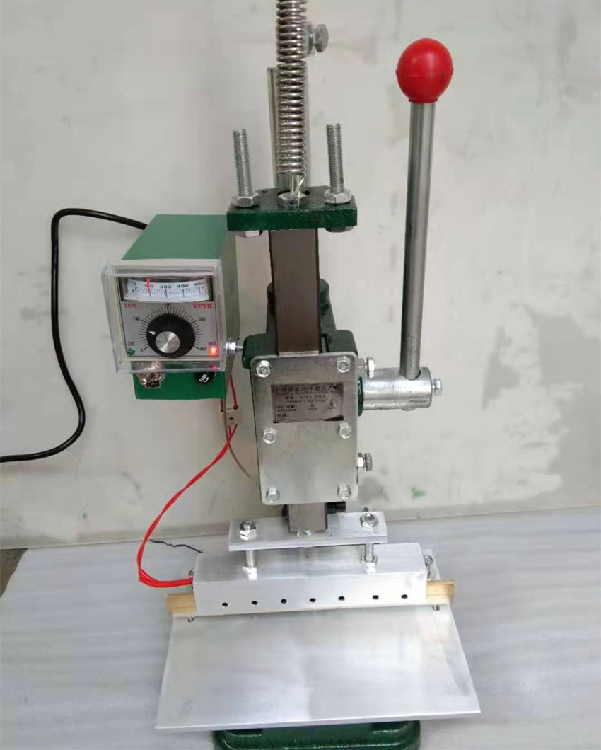 Leather Creaser Machine - เครื่องกดร้อนแบบแมนนวลสำหรับทำลวดลายบนหนัง สำหรับกระเป๋าหนัง เข็มขัดหนัง