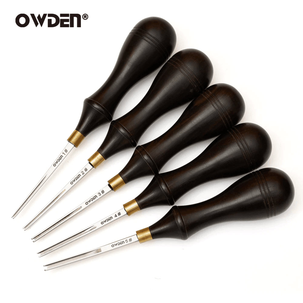 Leather Edge Beveler Set - เป็นเจ้าของ # 1-5 หนัง Edge Beveler
