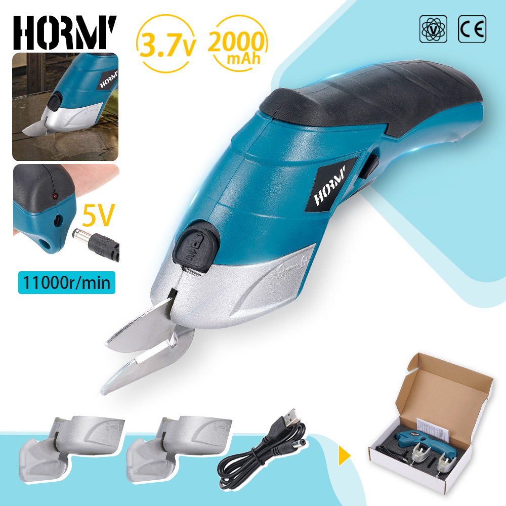 Leather Splitting Machine - Hormy 3.6V กรรไกรตัดไฟฟ้าขนาดเล็ก, เครื่องมือไฟฟ้า DIY สำหรับใช้ในบ้านสำหรับเครื่องตัดผ้ากระดาษหนังช่างตัดเสื้อ