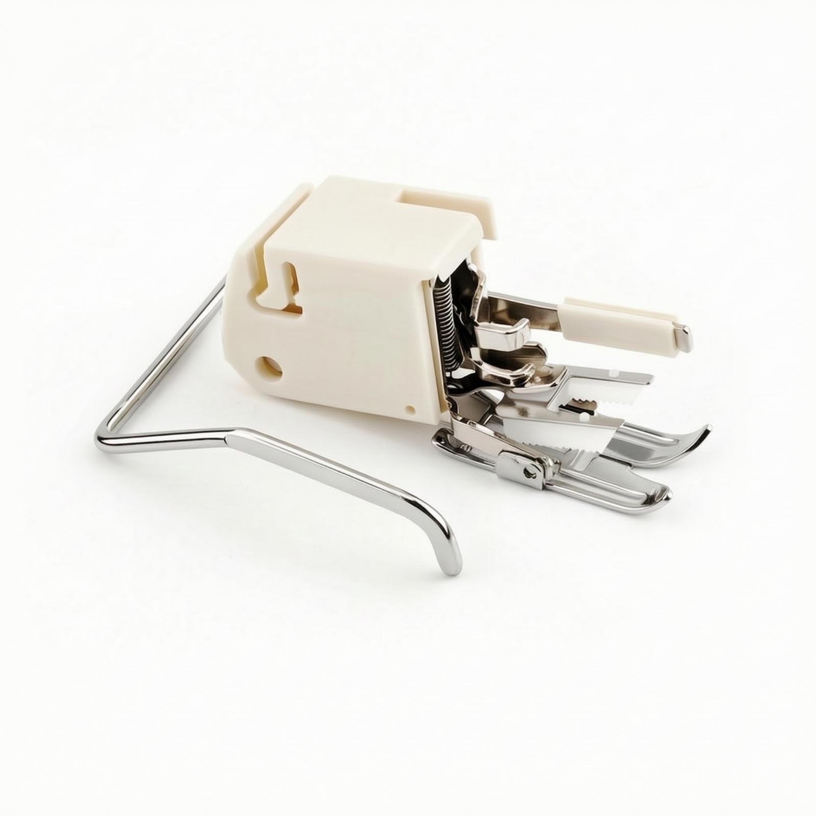 Leather Sewing Machine Walking Foot - เครื่องมือสำหรับจักรเย็บผ้าแบบมีตีนผี พร้อมตัวช่วยจัดแนวและแท่งโลหะ เพื่อควบคุมการเคลื่อนที่ของผ้า ใช้สำหรับงานควิลท์และเย็บหนัง