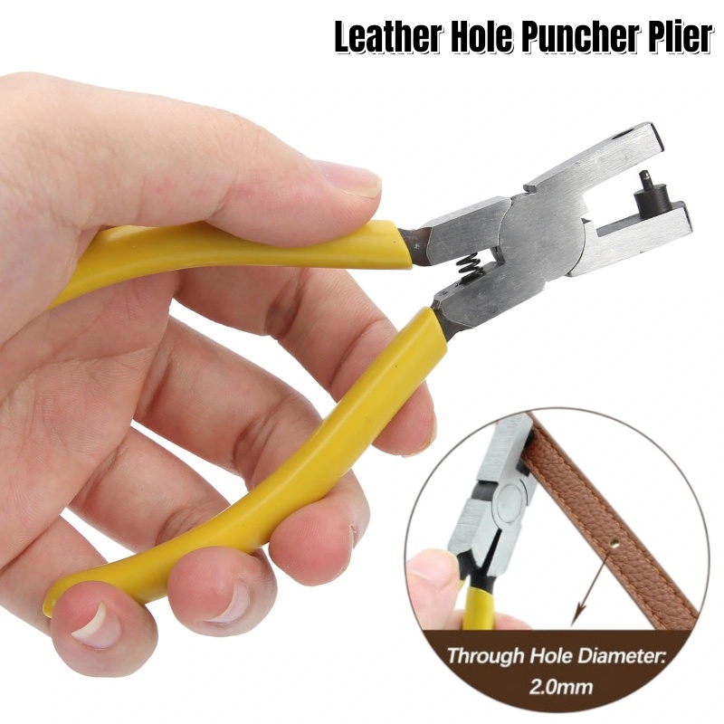 คีมเจาะรูหนัง ขนาด 2.0 มม. สำห - Hand Press Hole Punch Leather บทวิจารณ์และราคา