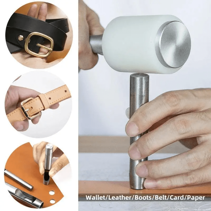 เครื่องมือเจาะรูหนัง 6 ชิ้น ทำ - Hand Press Hole Punch Leather บทวิจารณ์และราคา
