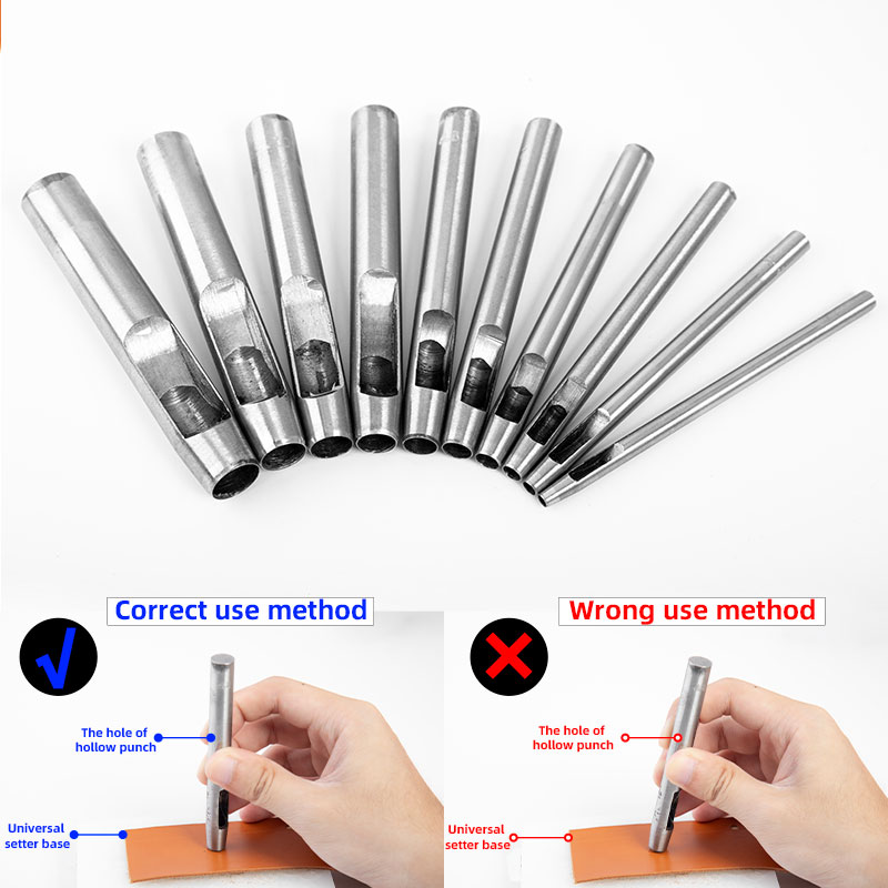 WUTA หนัง Round Hole Punch TOO - Hand Press Hole Punch Leather บทวิจารณ์และราคา