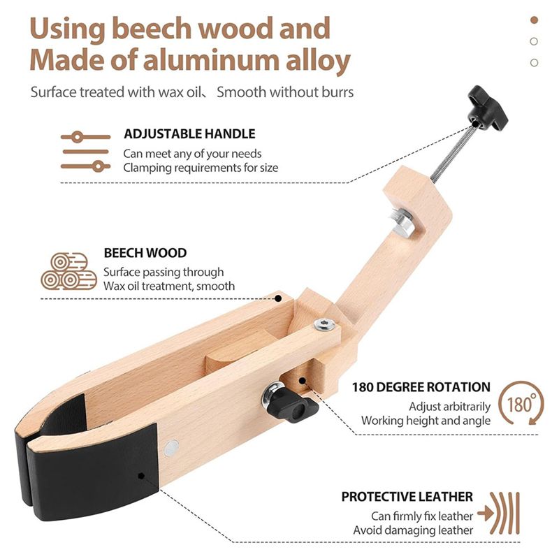 A67P-คลิปหนีบหนังสำหรับเย็บ รู - Leather Stitching Pony Clamp บทวิจารณ์และราคา