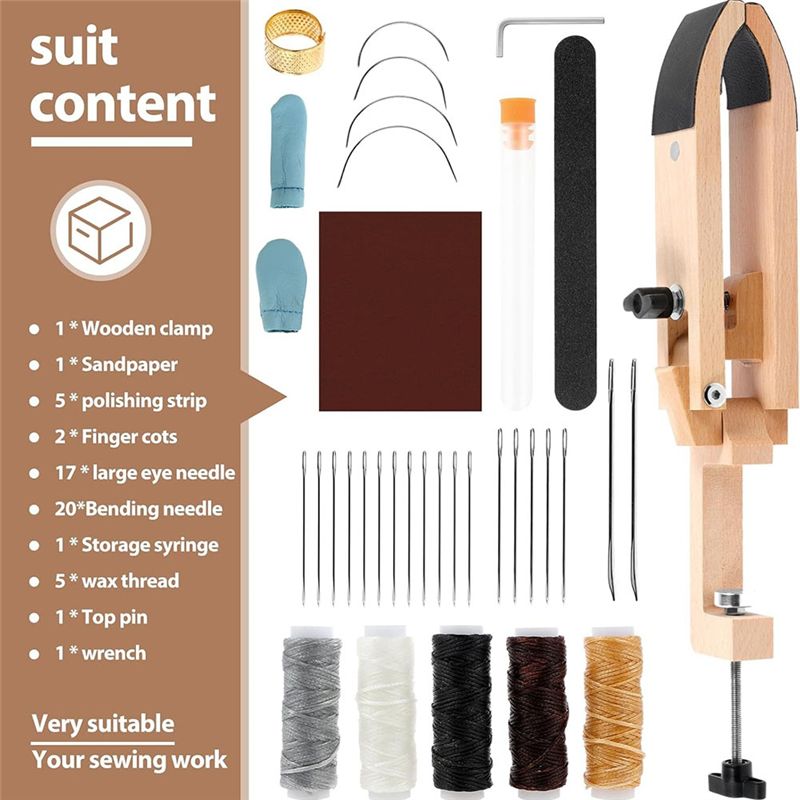 A67P-คลิปหนีบหนังสำหรับเย็บ รู - Leather Stitching Pony Clamp บทวิจารณ์และราคา