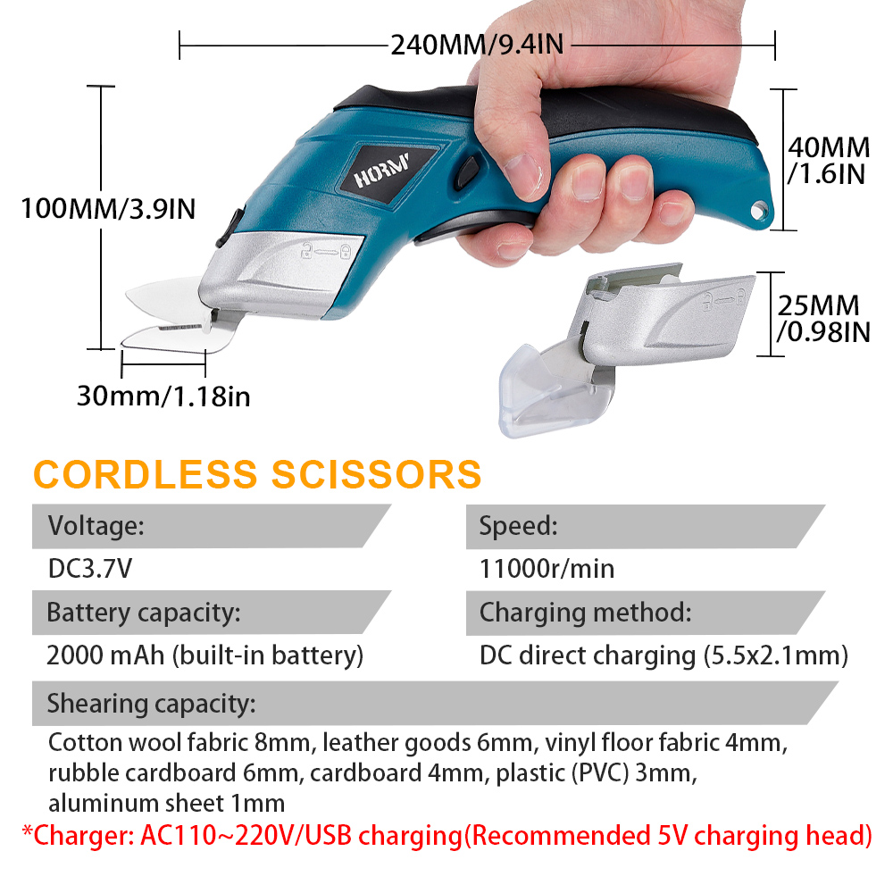 Hormy 3.6V กรรไกรตัดไฟฟ้าขนาดเ - Leather Splitting Machine บทวิจารณ์และราคา