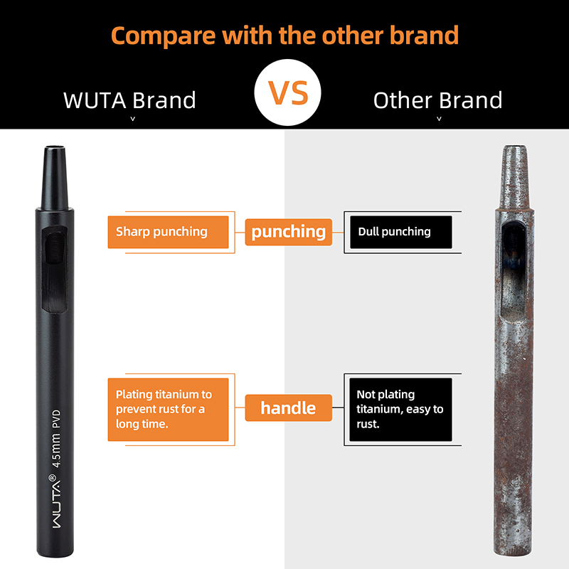 WUTA 1-10 ชิ้น เครื่องเจาะรูหน - Hand Press Hole Punch Leather บทวิจารณ์และราคา