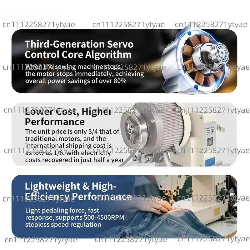 มอเตอร์เซอร์โวไร้แปรงถ่าน 550W - Sewing Machine Servo Motor 750W บทวิจารณ์และราคา