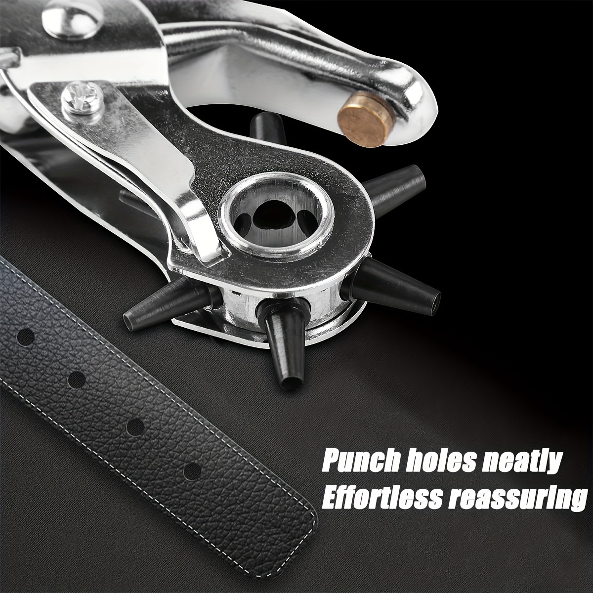 เครื่องเจาะรูหนังแบบมืออาชีพให - Hand Press Hole Punch Leather บทวิจารณ์และราคา